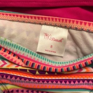Tiki Beach Swim - TIKI BEACH 2pc Swim Suit w/ Swim Shirt Tiki Beach Swim - TIKI BEACH 2pc Swim Suit w/ Swim Shirt